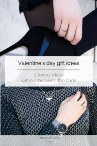 A luxurious valentine's day gift guide that doesn’t break the bank: jewels wint Mejuri, flowers with Bouquet Bar, fine perfume with Le Labo and lingerie with Maison Lejaby. Now on Houseofcomil.com.