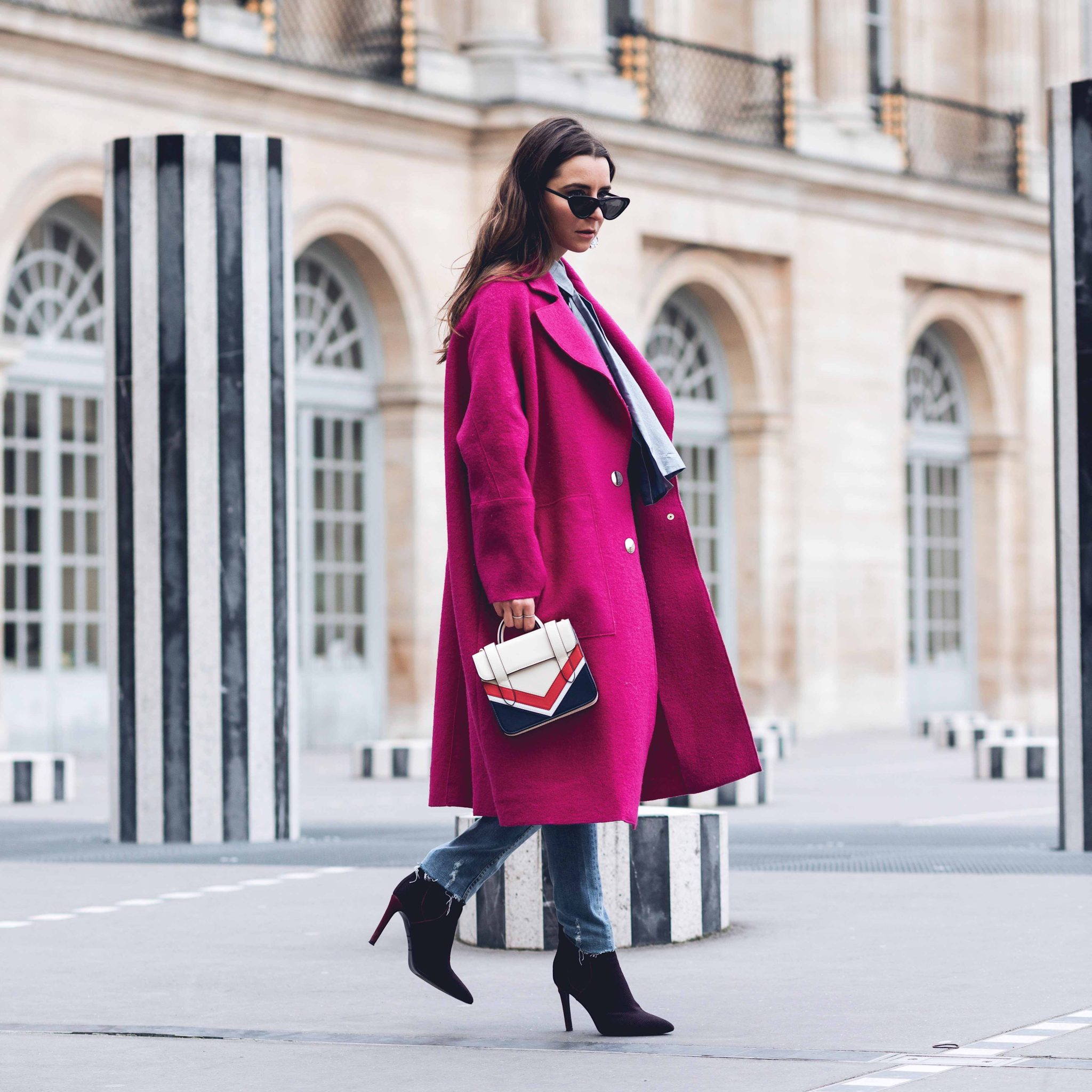 Strathberry Review Spring Summer Collection MC Nano Chevron Bag worn during Paris Fashion Week Street Style