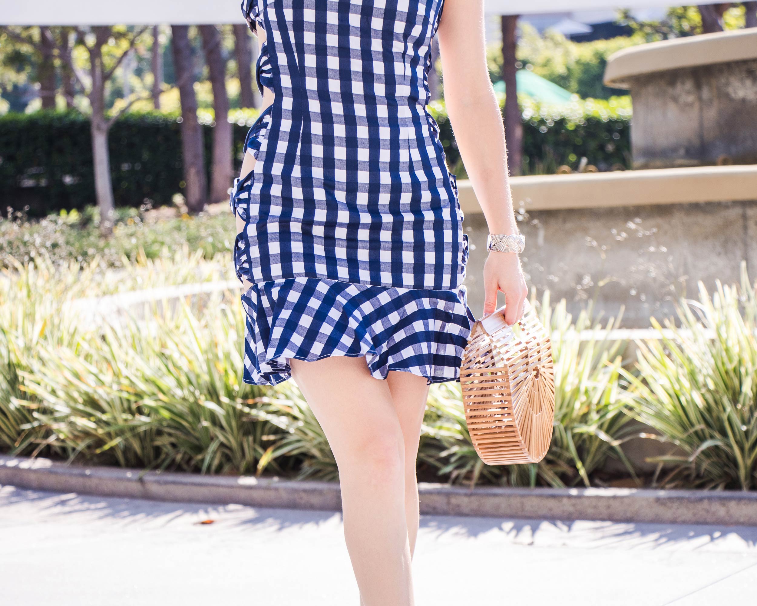 Fame and 2025 partners gingham dress