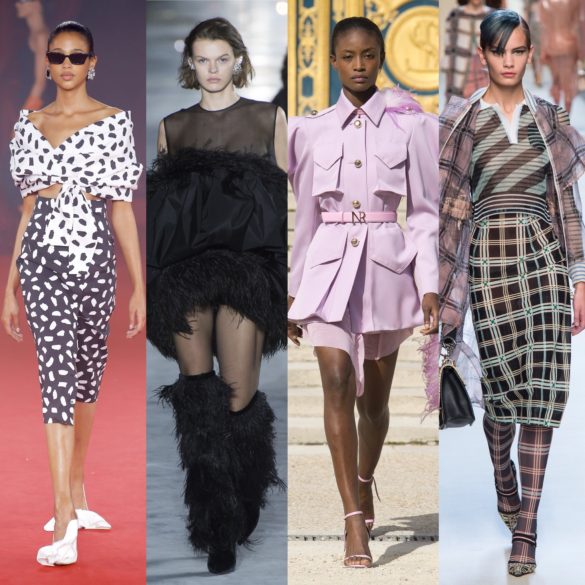 Spring 2018 Trends: Fashion Week coverage - Graphic Black and White - Saint Laurent - Off-White - Balmain. More Spring 2018 Fashion Week coverage on Houseofcomil.com. Pictures from Vogue