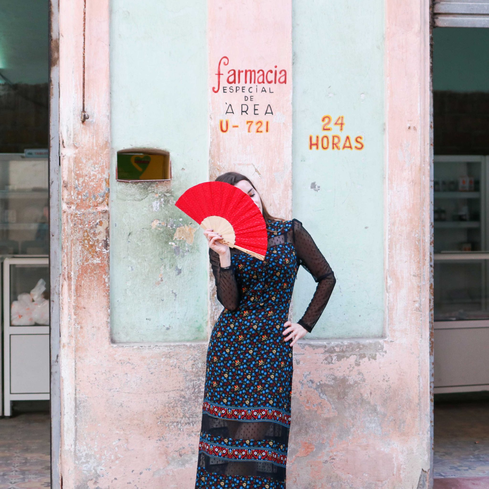 Cuba Fashion Diaries: The Winter dress from Maje Paris. Rezia: A long dress perfect for the petite silhouette. By French fashion blogger. Inspirations and more on Houseofcomil.com