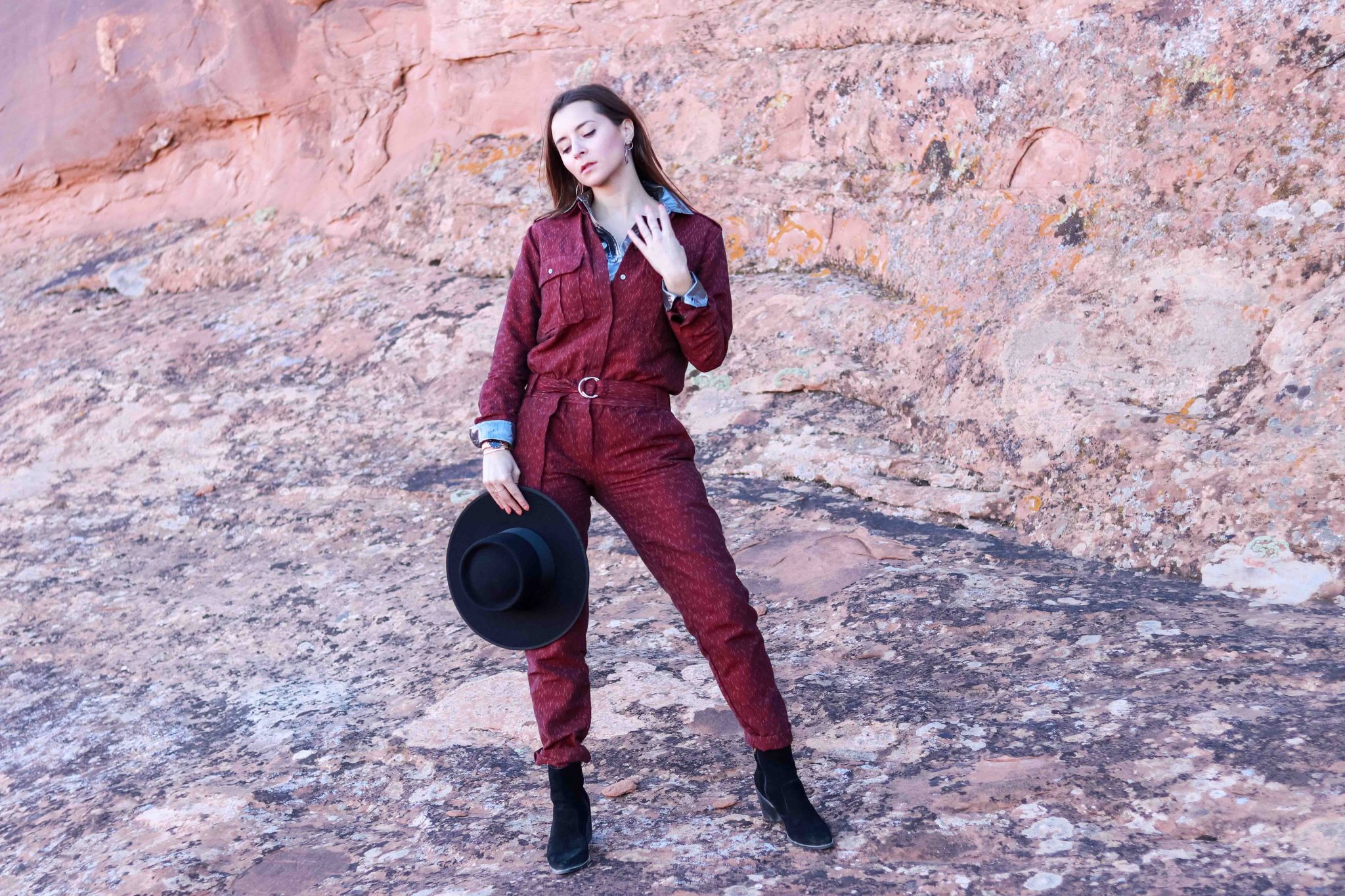 Fabric Hunted and Collected Jumpsuit - The Billie - ETHICAL FASHION - ARCHES - From Las Vegas to Moab: 5 tips for your road trip: Bryce Canyon, Arches National Park, Canyonlands national park