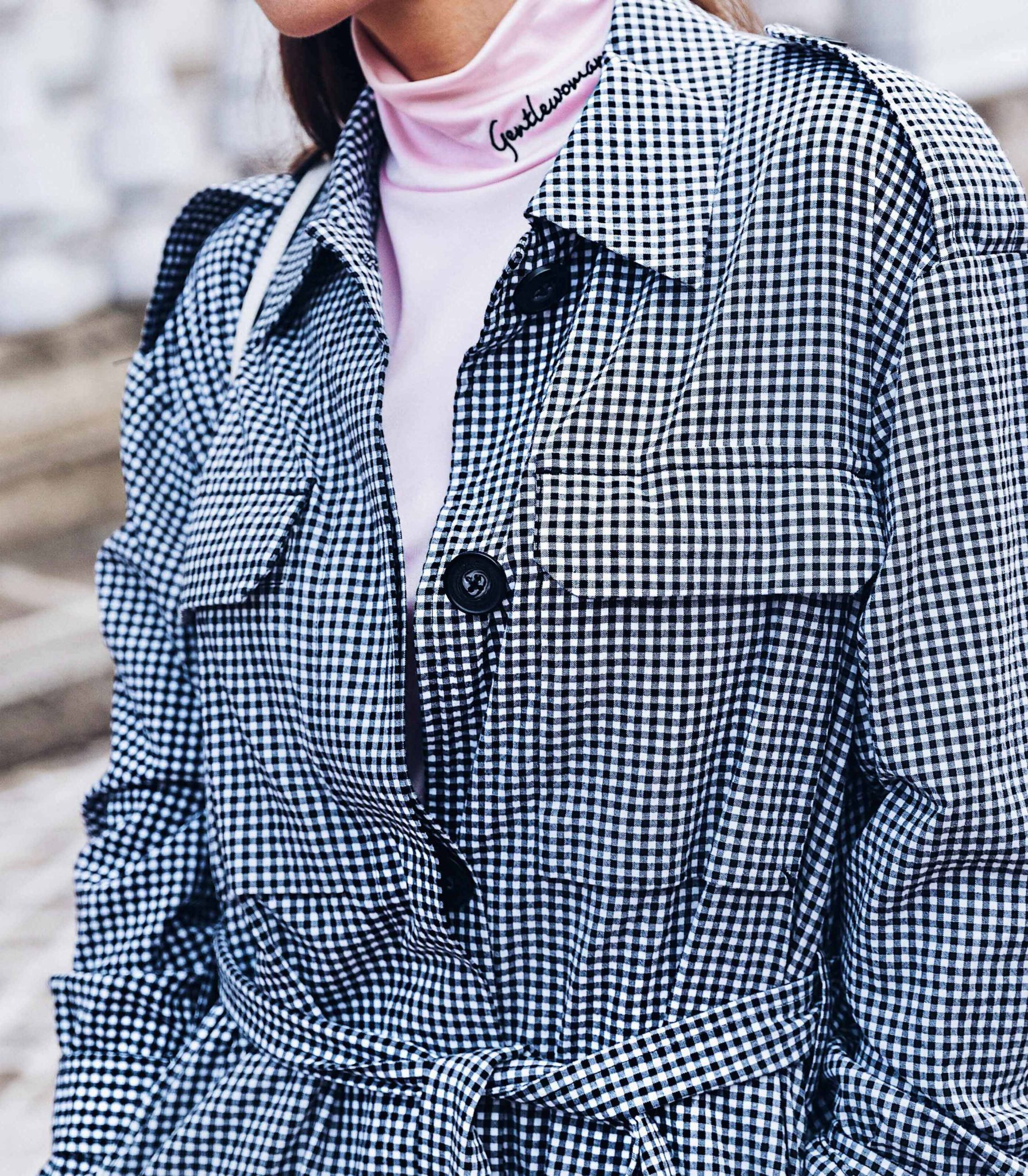 Details Trench Coat - Spring Trench Coat - Gingham Trench Coat - Long Trench coat - Trench coat for women 2018 - Paris - Fashion Blogger