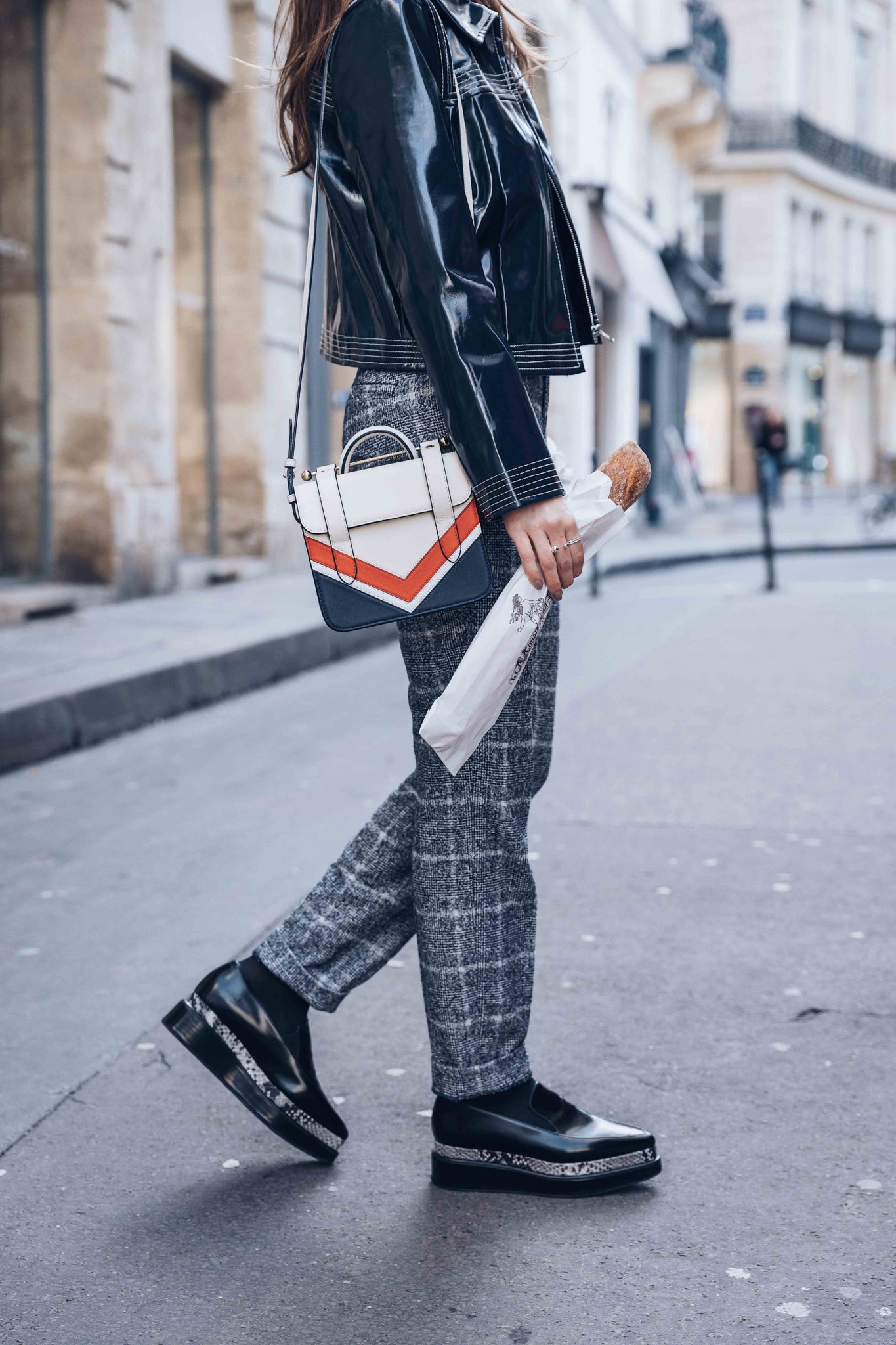 The Black Python Platform Loafers 