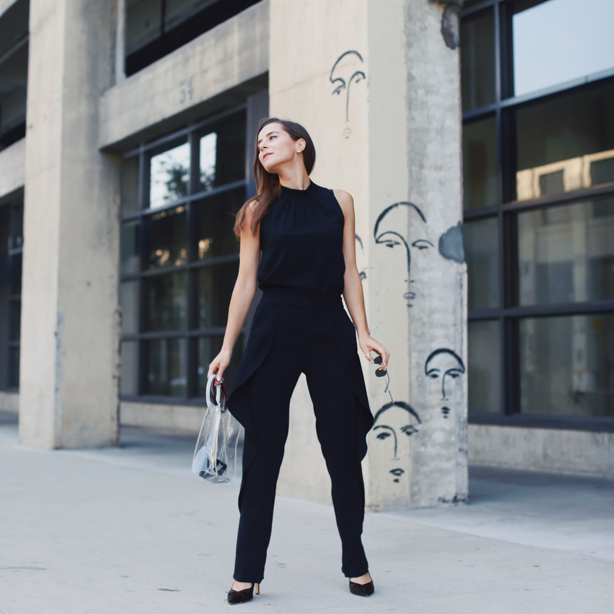 black playsuit outfit