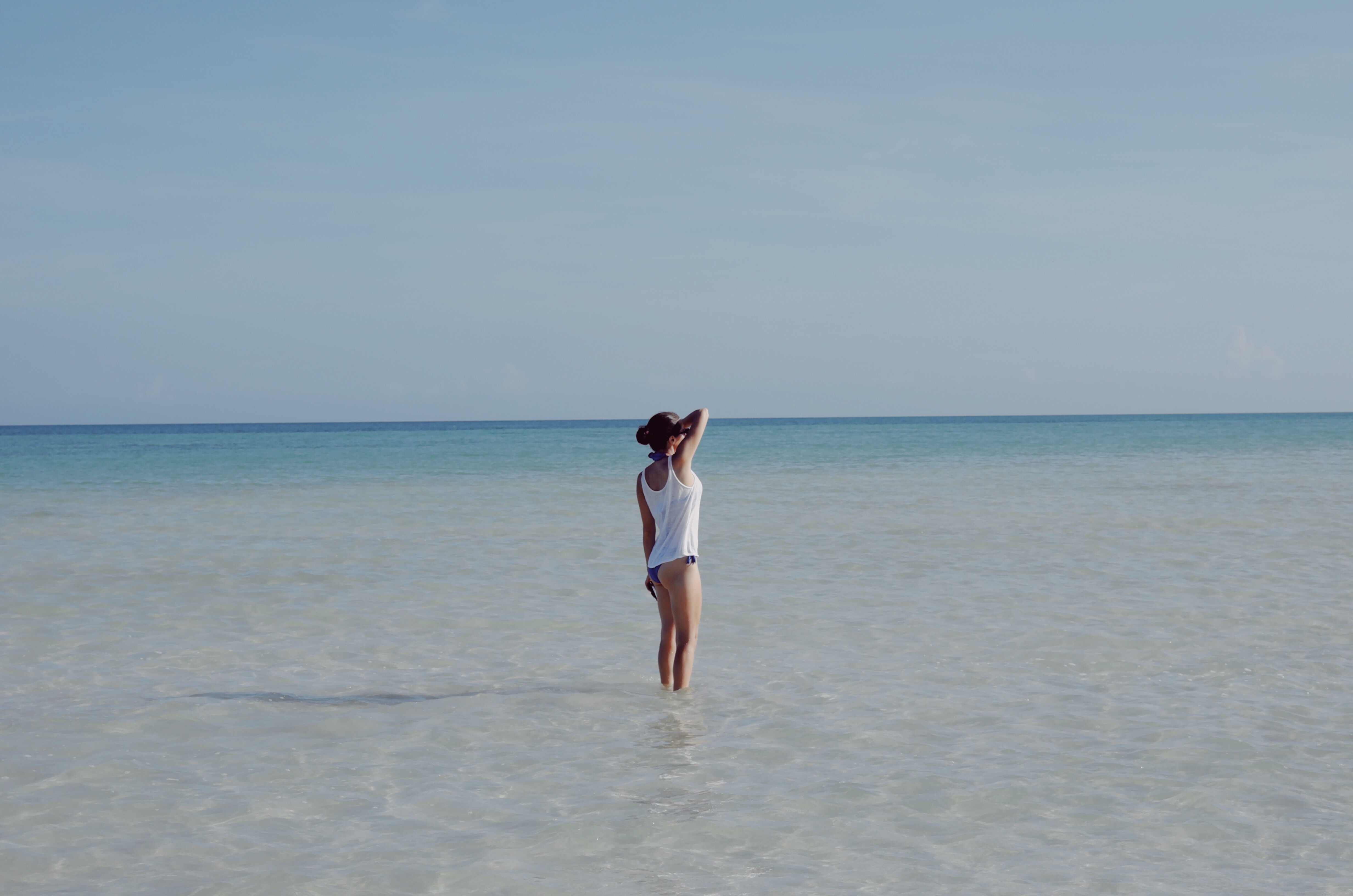 Holbox sandbank Beach Flamingo watching on the morning what to do in Holbox