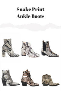 Best snake print ankle boots on Houseofcomil.com. Luxury and Affordable selection