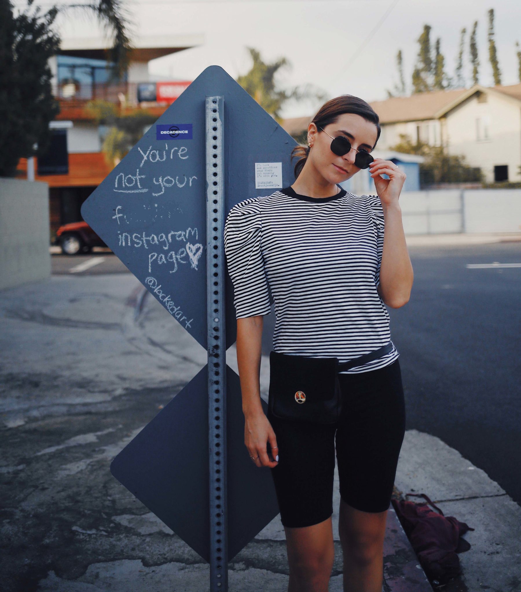 outfits with bicycle shorts