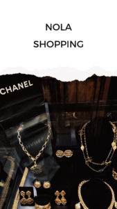 Shopping in New Orleans - Chanel Vintage jewelry at Vintage 329 at Royal Street French Quarter - New Orleans Travel Guide - NOLA City guide - by fashion blogger Julia Comil