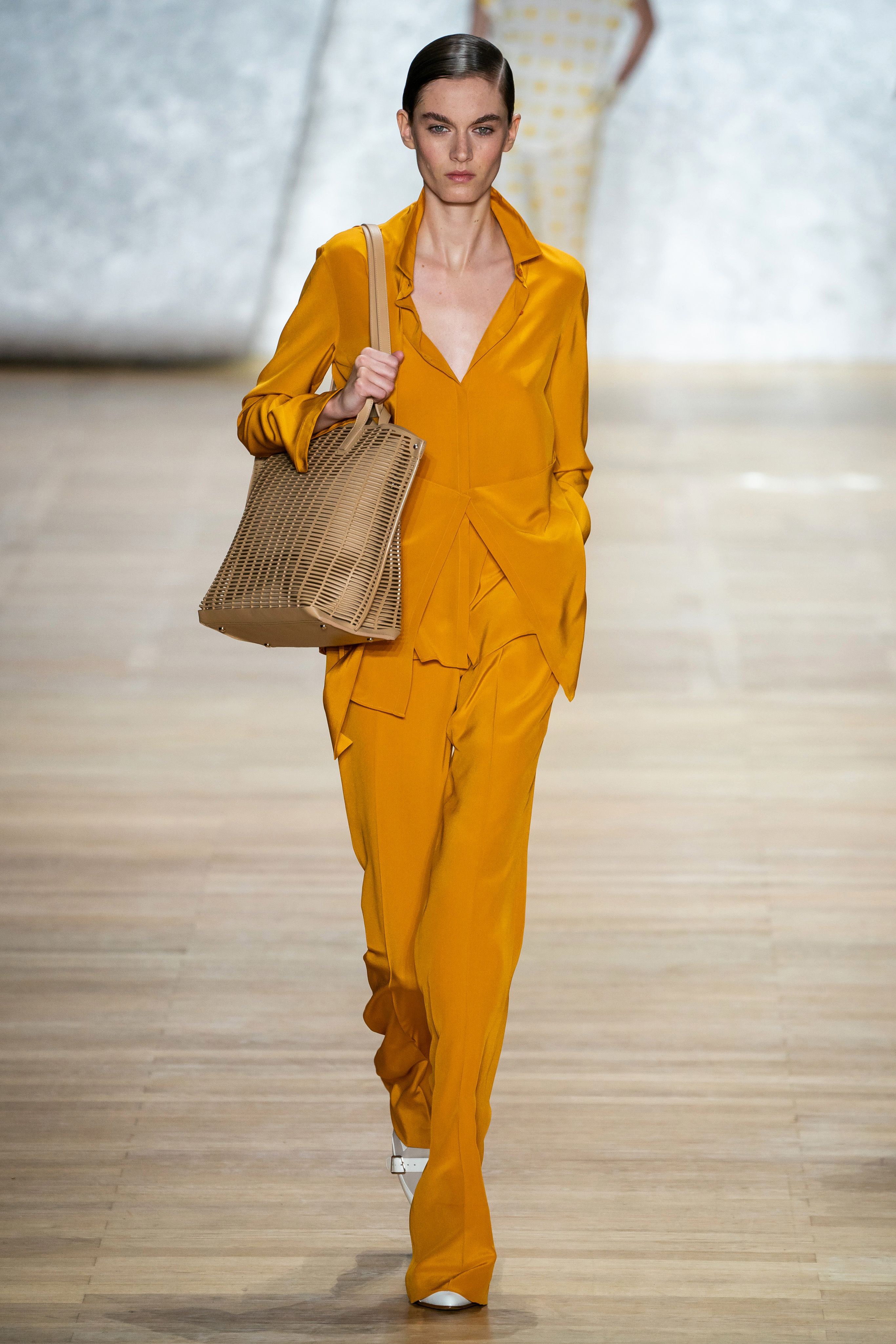 Akris Spring Summer 2020 SS2020 trends runway coverage Ready To Wear Vogue yellow monochrome