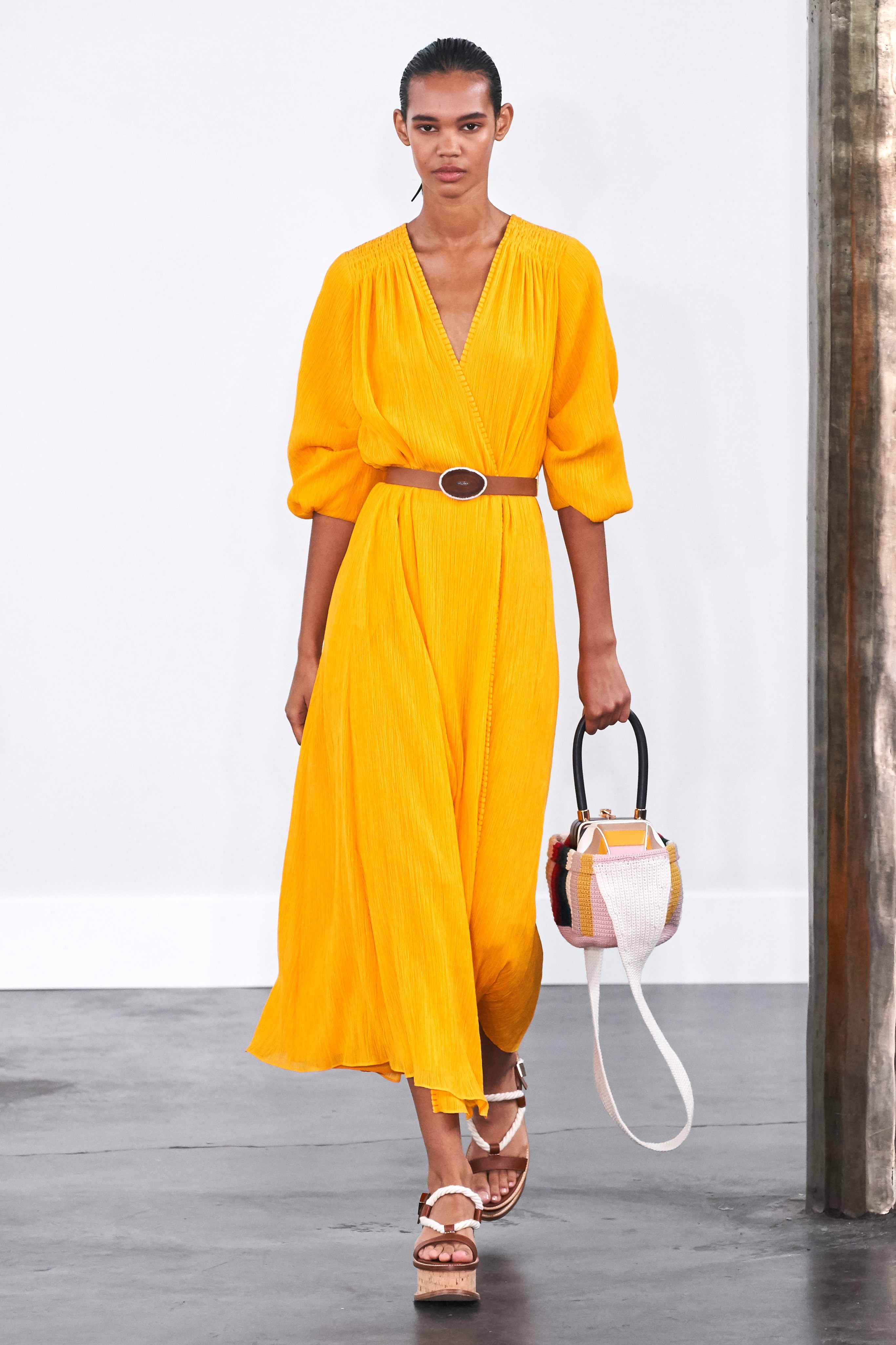Gabriela Hearst Spring Summer 2020 SS2020 trends runway coverage Ready To Wear Vogue yellow monochrome