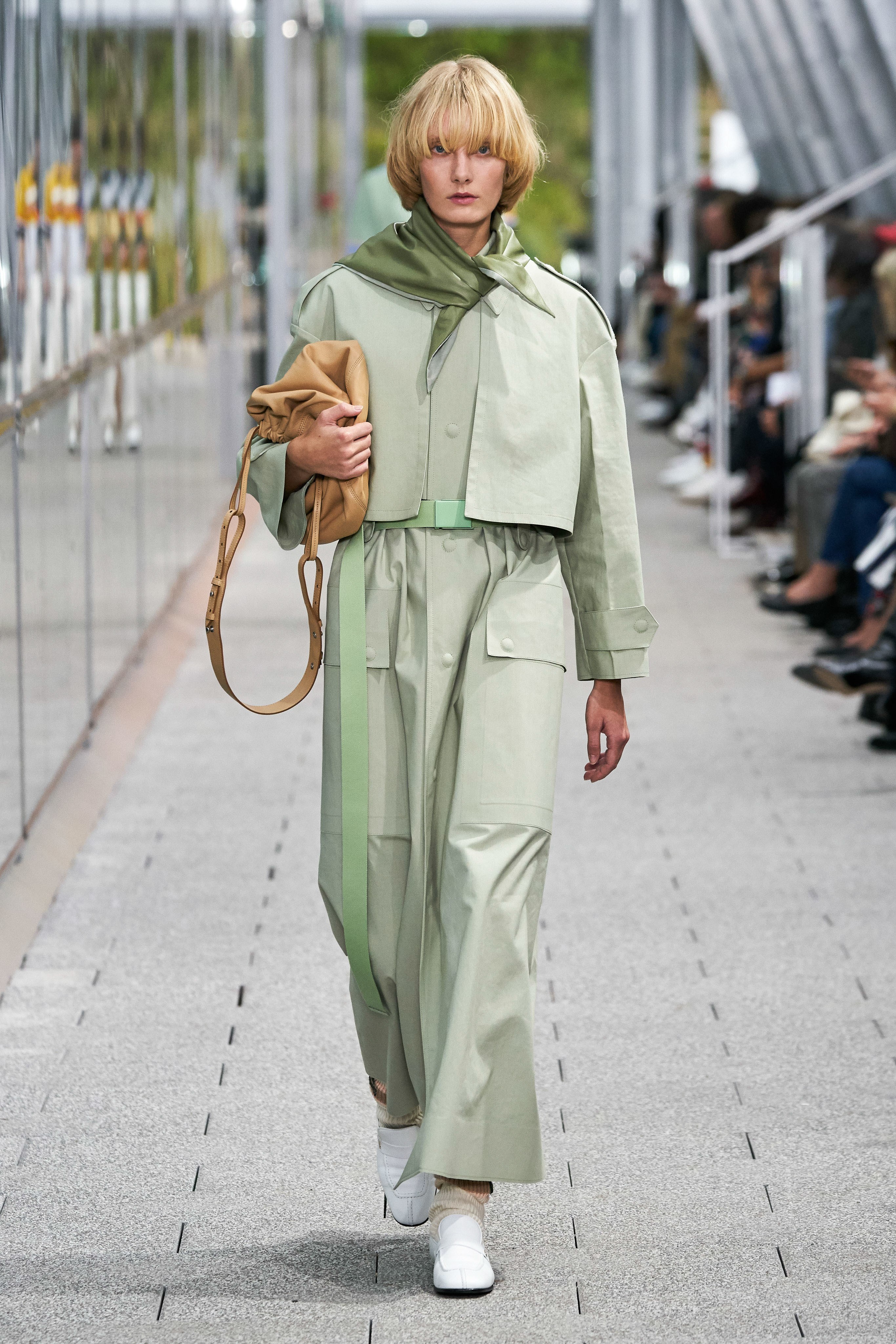 Lacoste Spring Summer 2020 SS2020 trends runway coverage Ready To Wear Vogue scarf