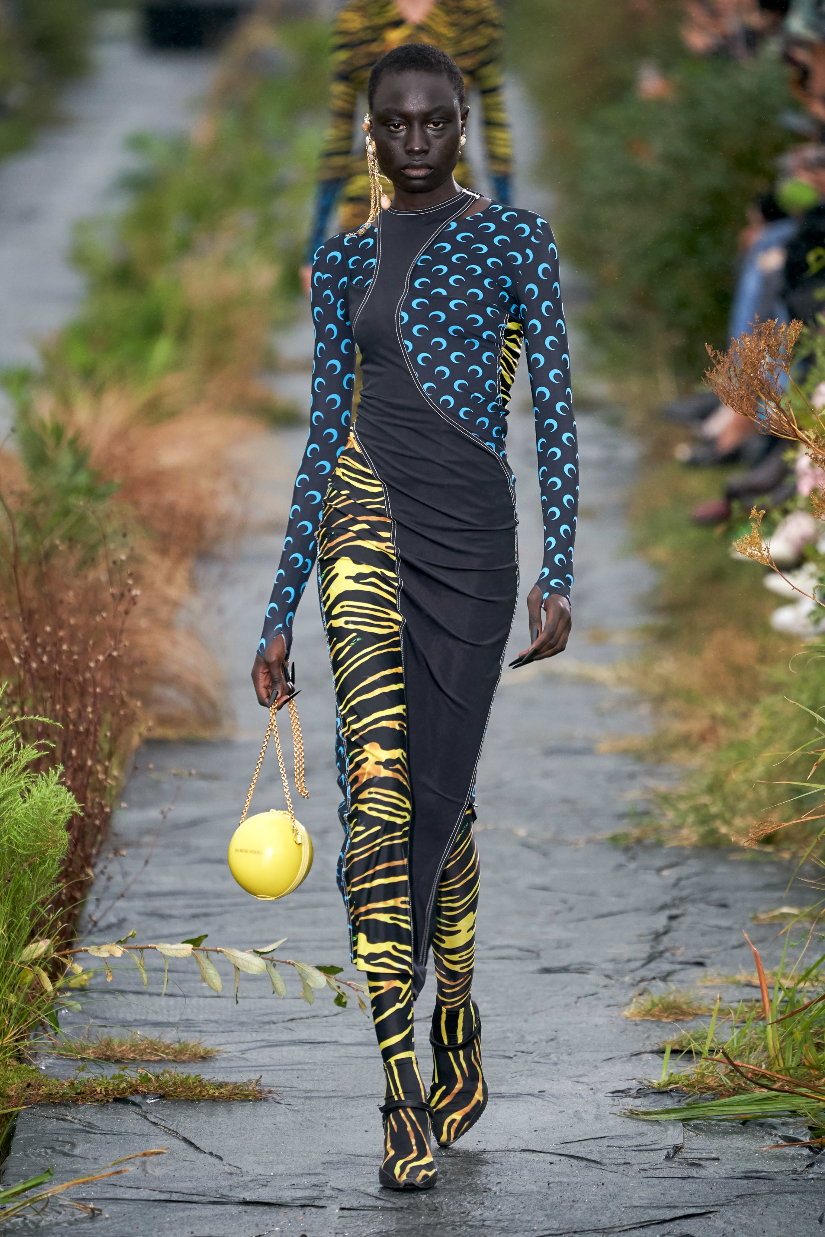 Marine serre Spring Summer 2020 SS2020 trends runway coverage Ready To Wear Vogue denim double trouble