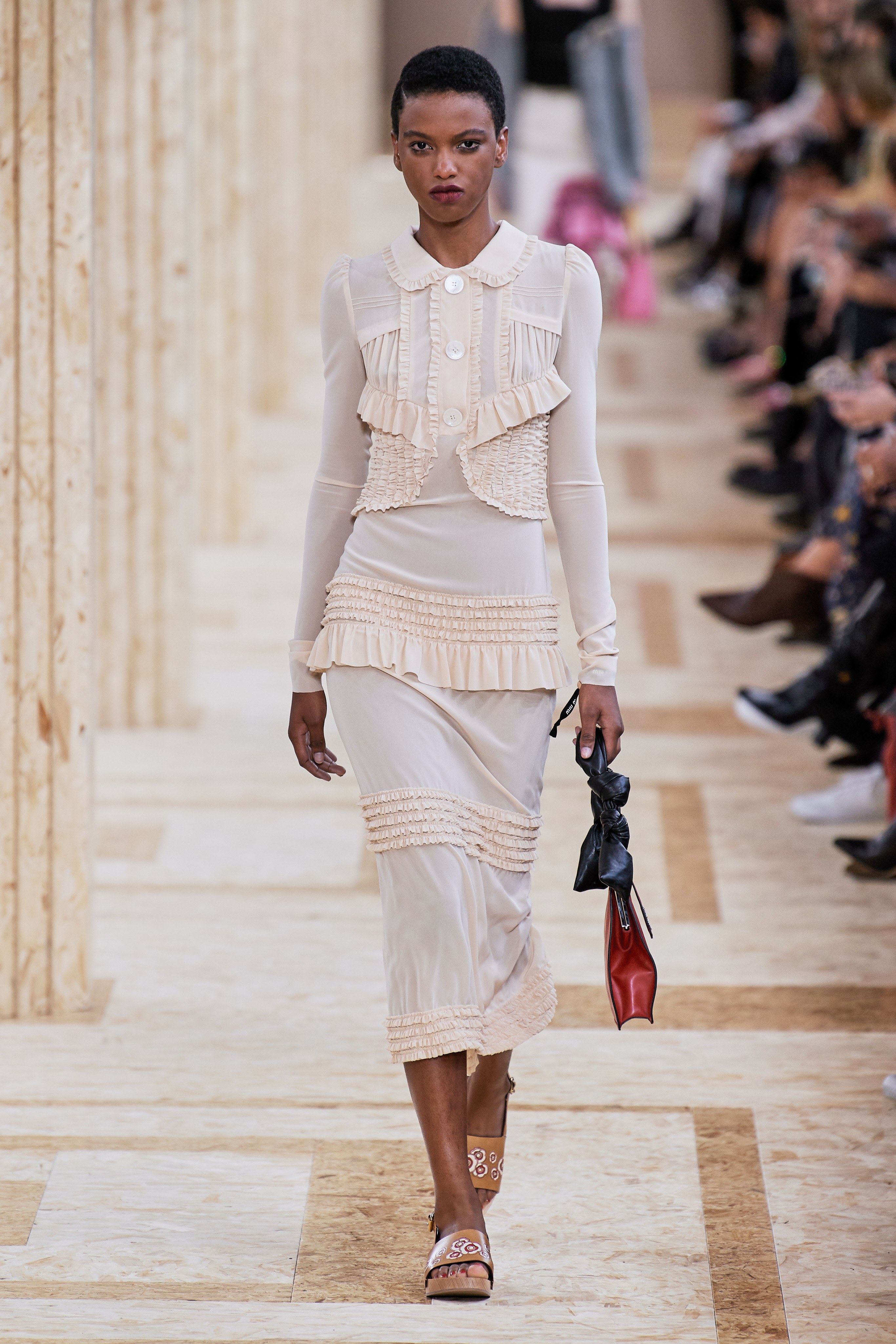 Miumiu Spring Summer 2020 SS2020 trends runway coverage Ready To Wear Vogue etage dress