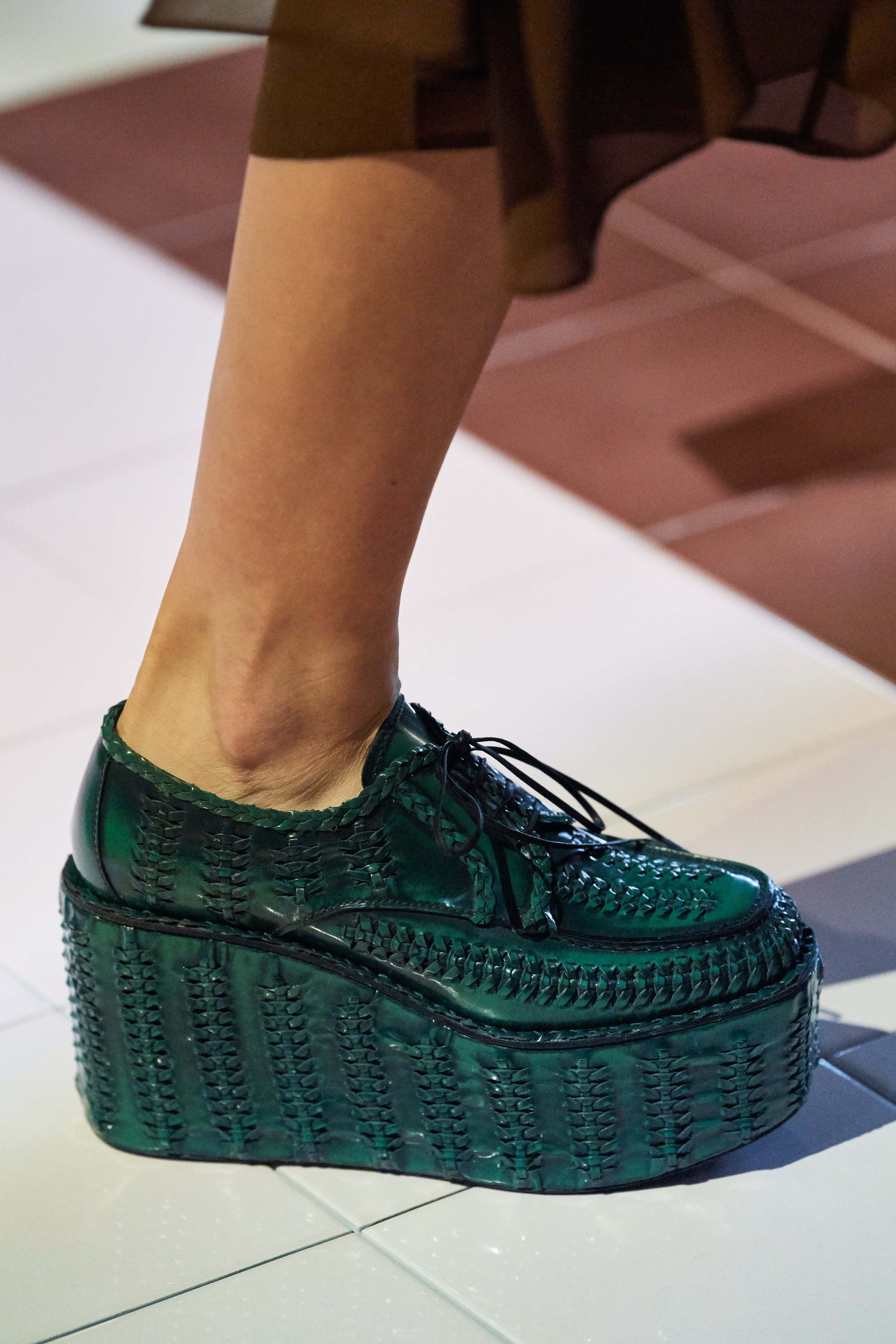 Prada Spring Summer 2020 SS2020 trends runway coverage Ready To Wear Vogue platform shoes