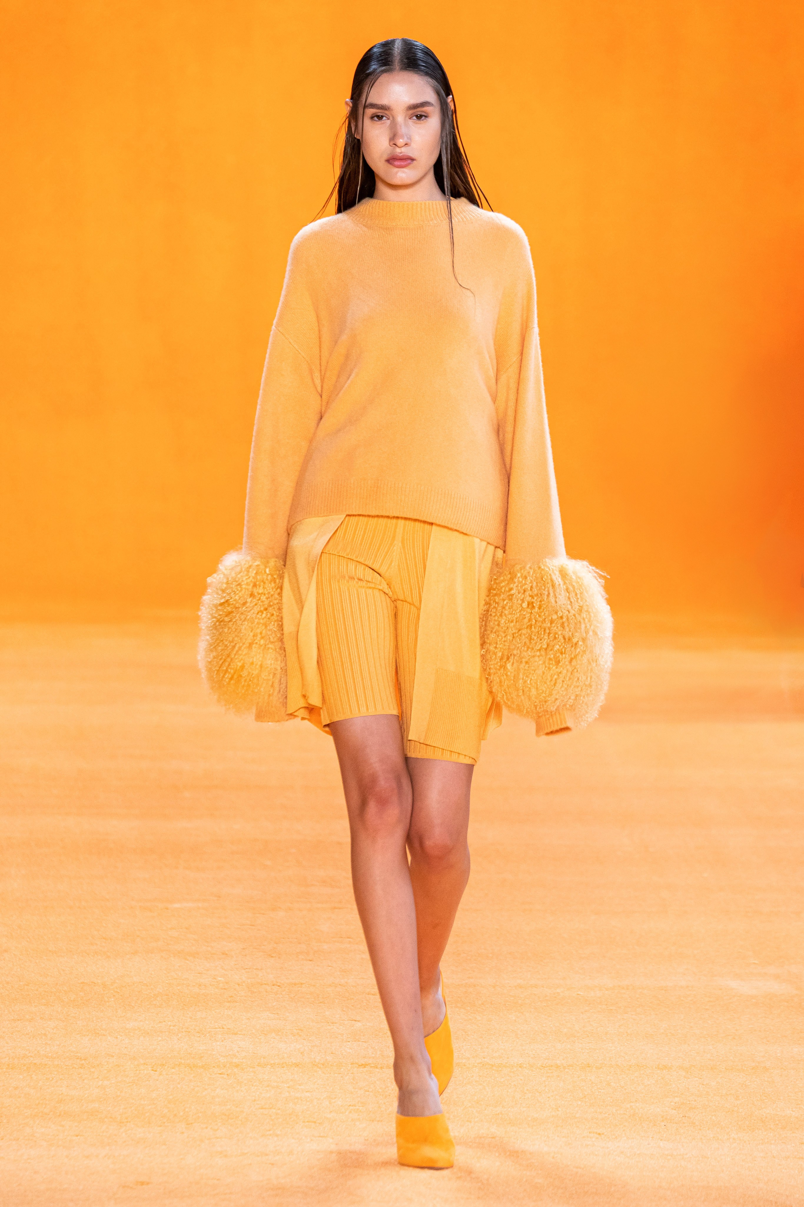 Sally La Pointe Spring Summer 2020 SS2020 trends runway coverage Ready To Wear Vogue monochrome yellow monochrome