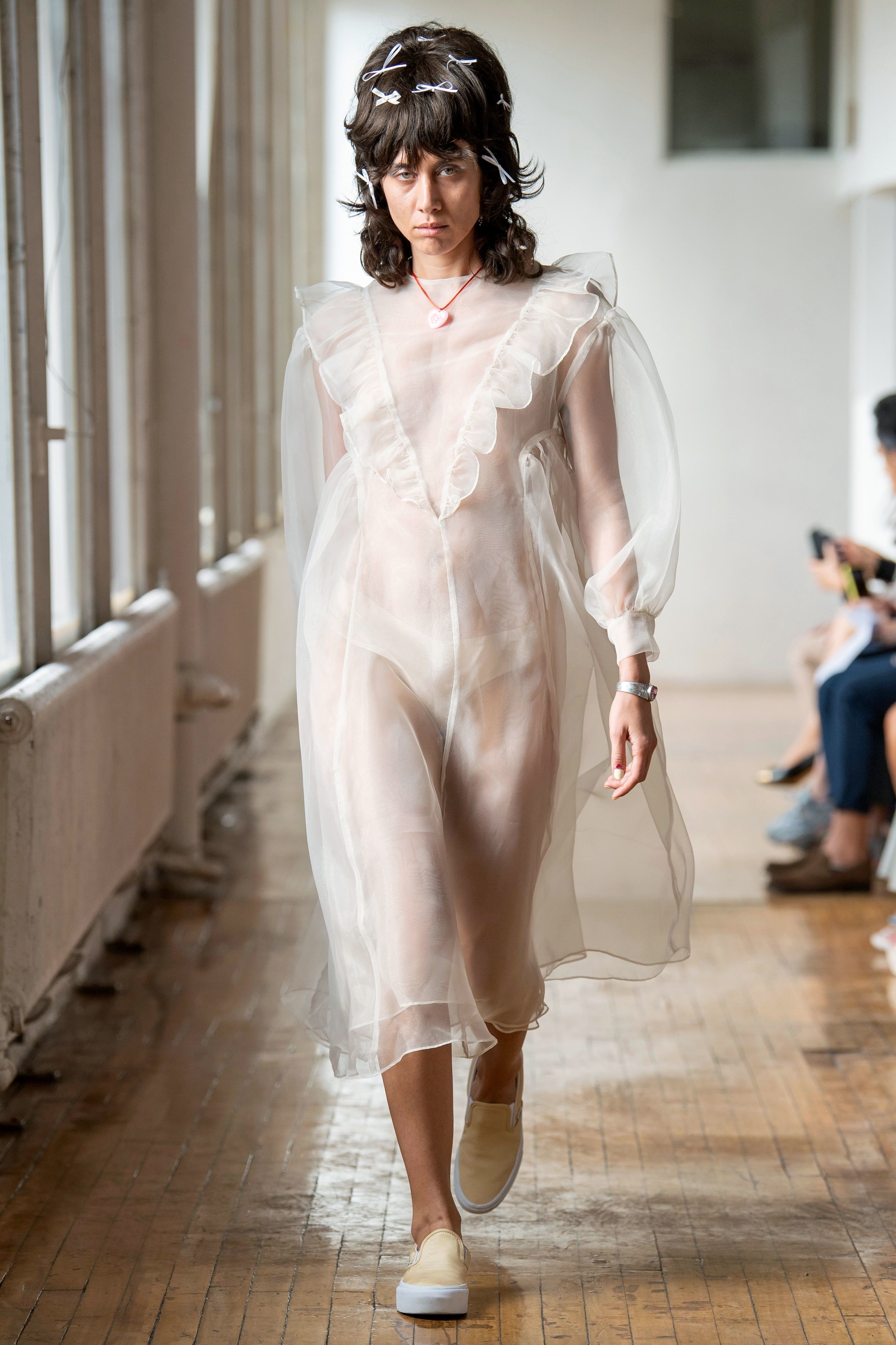 Sandy Liang Spring Summer 2020 SS2020 trends runway coverage Ready To Wear Voguemonochrome marie antoinette