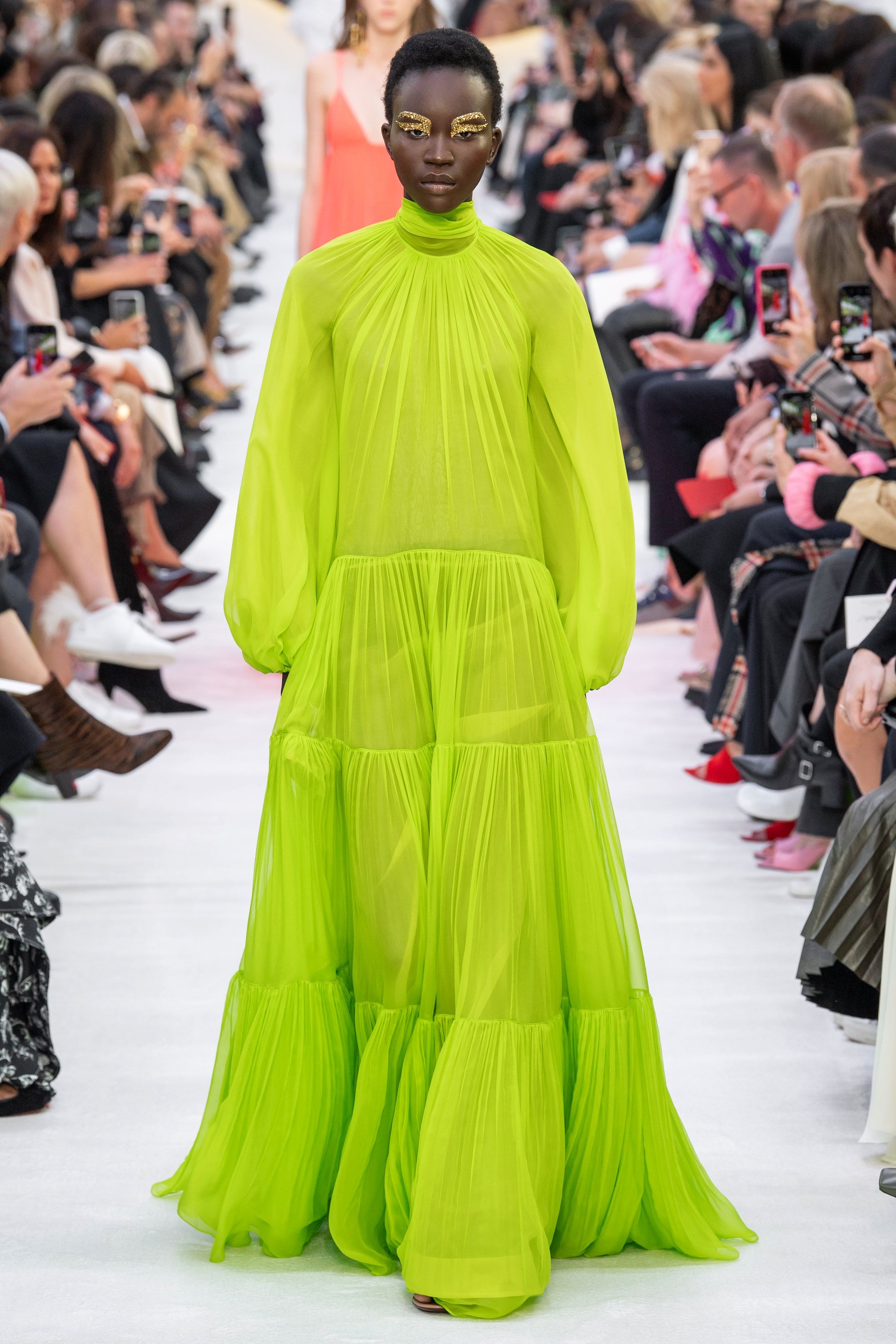 Valentino Spring Summer 2020 SS2020 trends runway coverage Ready To Wear Vogue tier skirt
