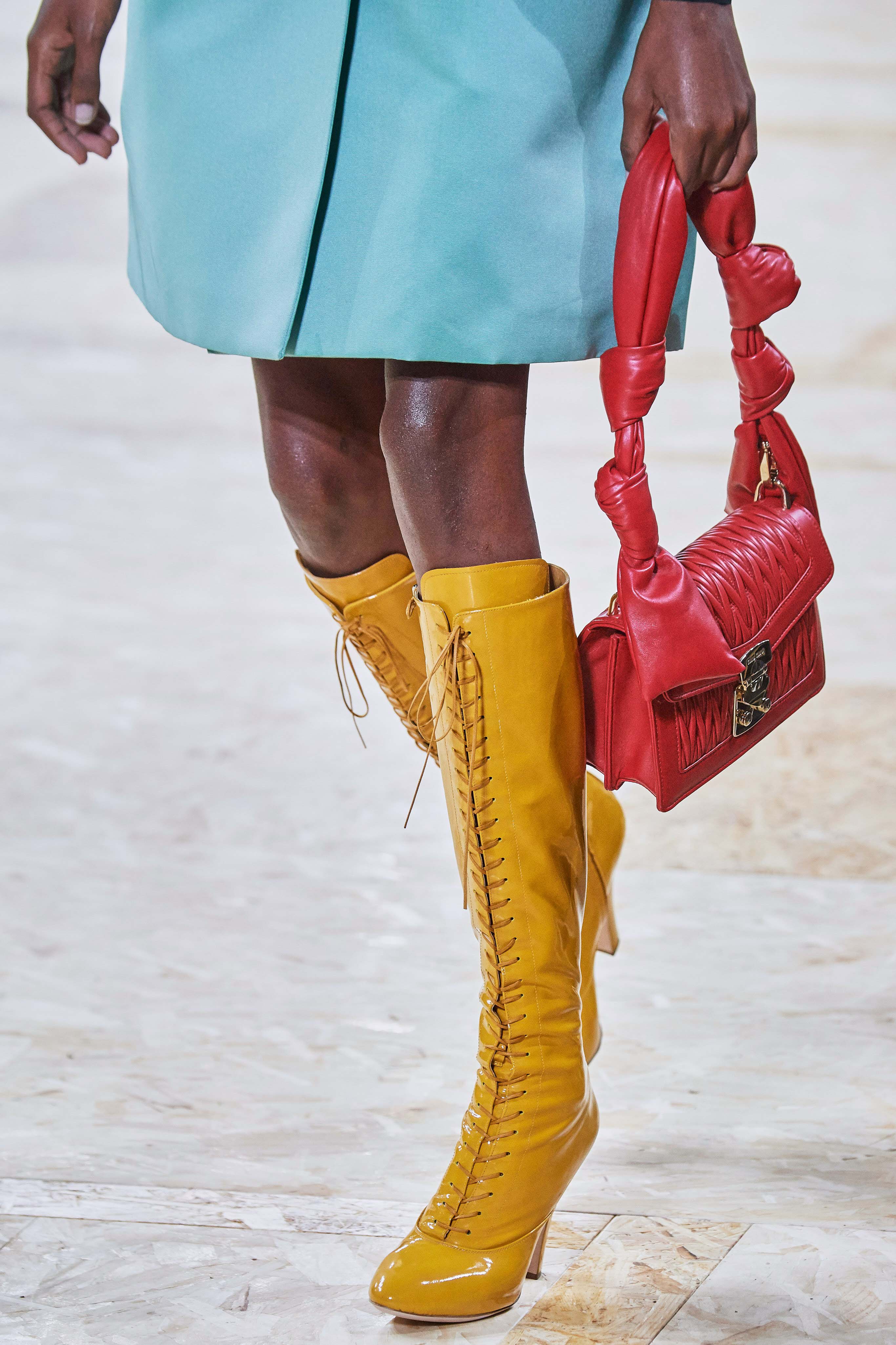 MiuMiu Spring Summer 2020 SS2020 trends runway coverage Ready To Wear Vogue Details shoes