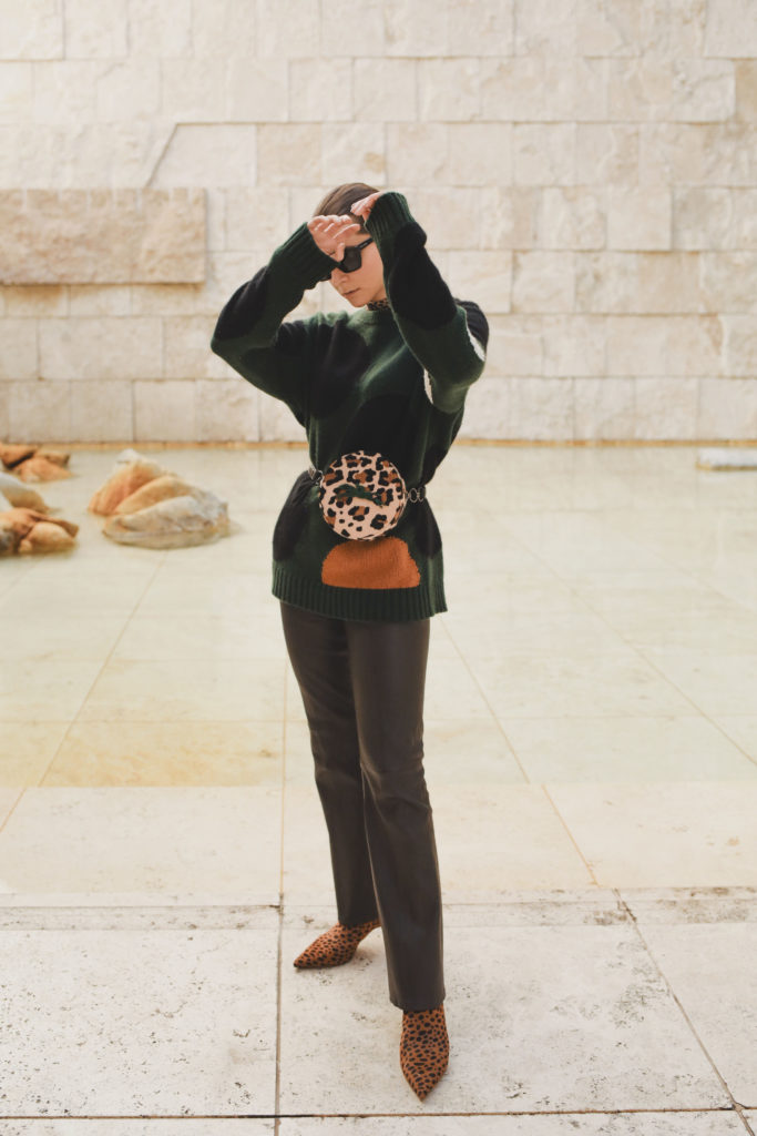 Winter style at the Getty Center: How to style a beige wool coat - Mode ...