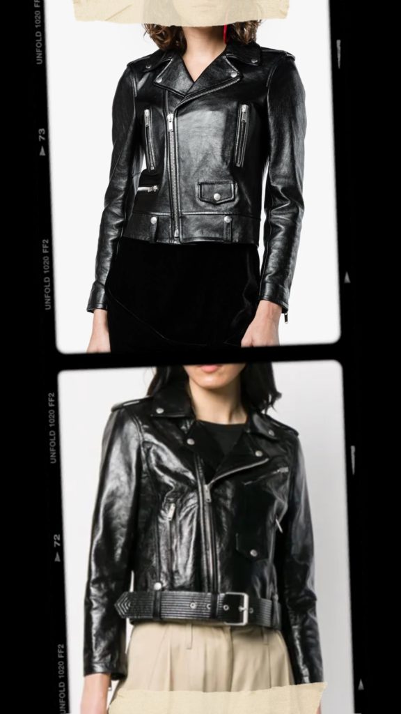 Saint laurent womens hot sale leather jacket