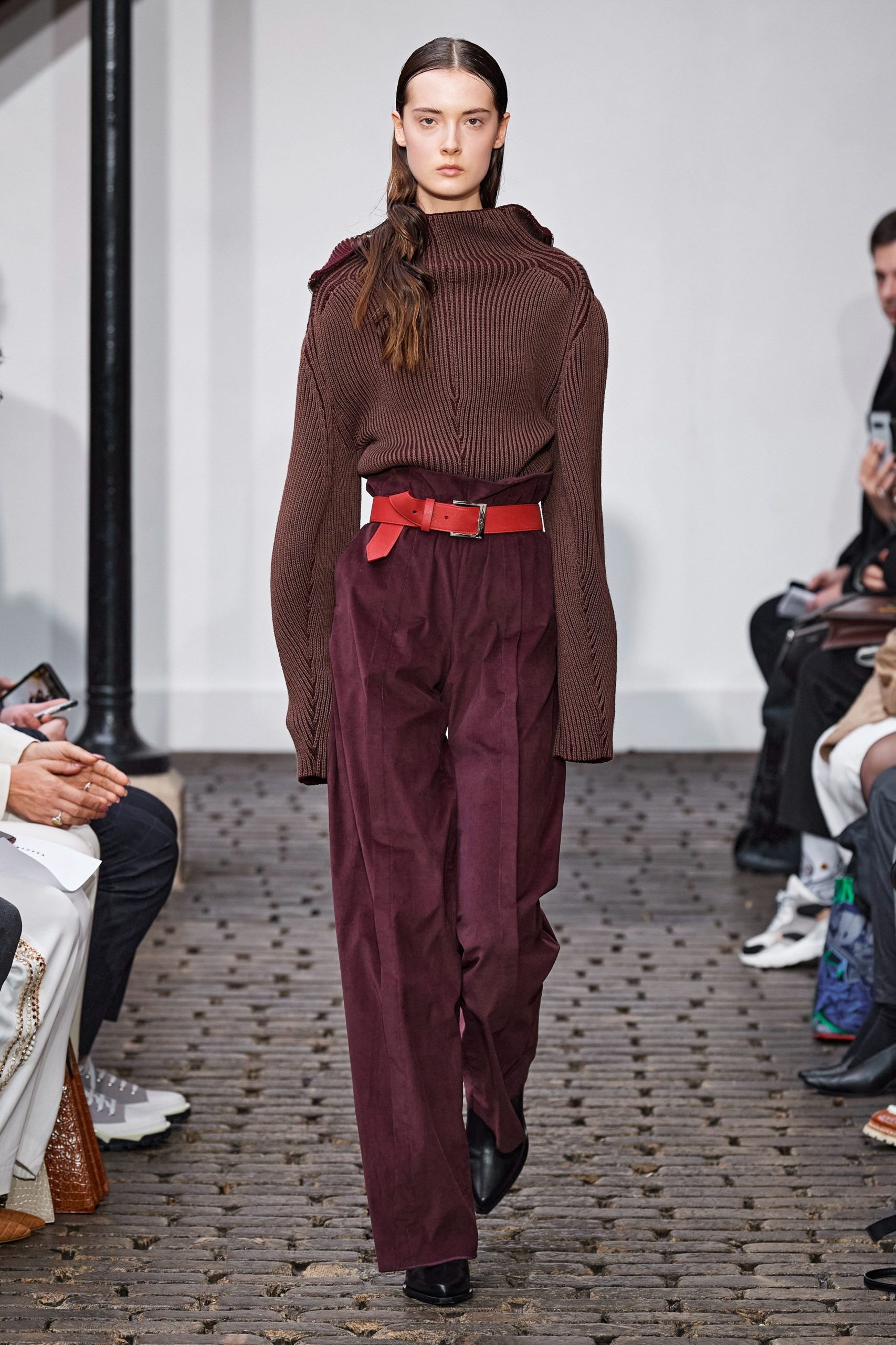 Nehera Fall 2020 trends runway coverage Ready To Wear Vogue eggplant monochrome