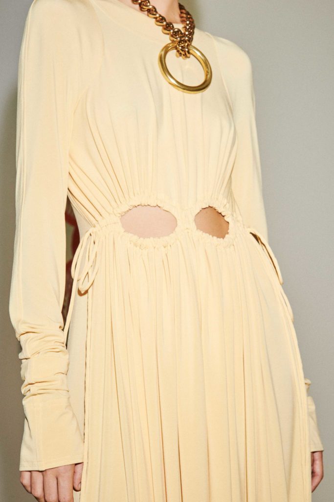 Spring Summer 2021 trends runway coverage Ready To Wear Vogue cut out dress dress at home Victoria Beckham