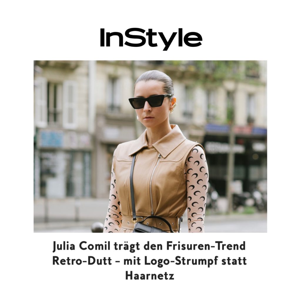 Instyle Germany - Paris Fashion Week Street Style Fall 2020 Marine Serre - Julia Comil shot by @Kristinsinclair - Julia Comil fashion week styles