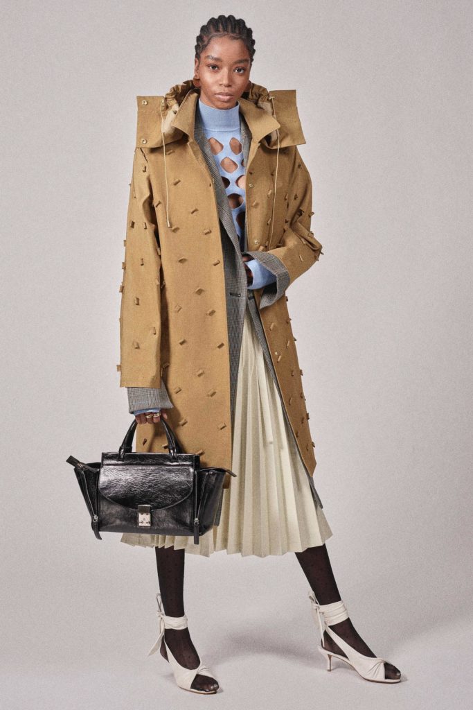 Best coats Fall Winter 2021 from the Runway - coats trends 3-1-PHILLIP-LIM trench coat camel feather