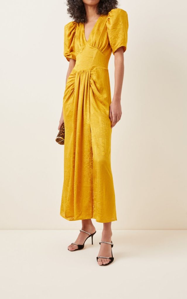 rotate-yellow-alma-puff-sleeve-broderie-midi-dress