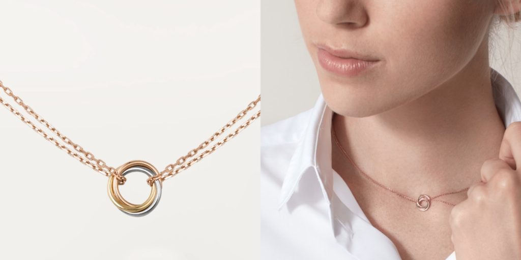 Fine jewelry gift guide - Cartier trinity necklace
