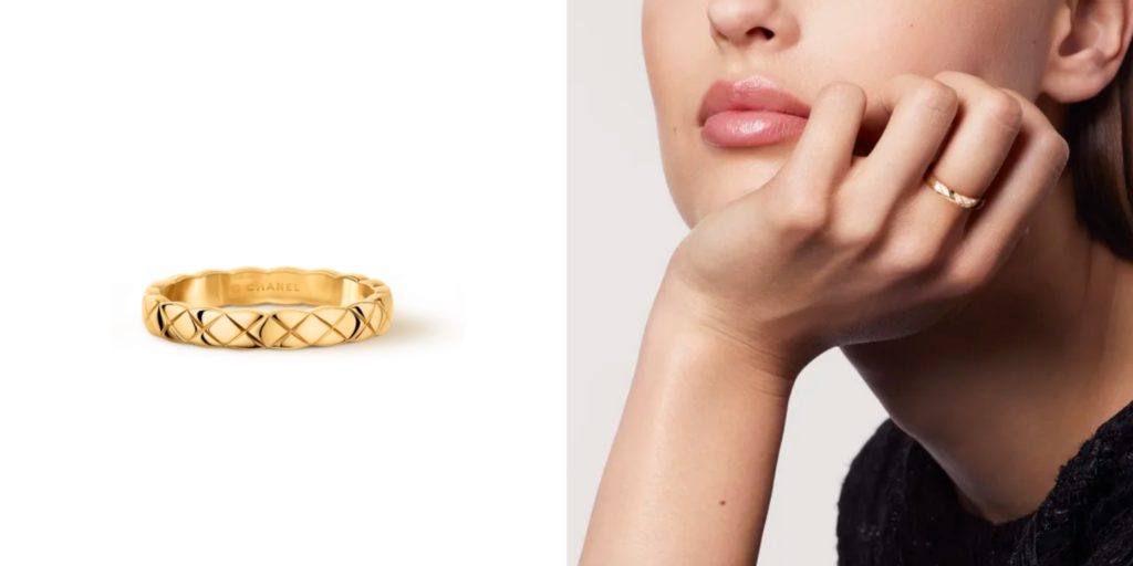 Chanel Coco crush ring Quilted motif, mini 18K yellow gold