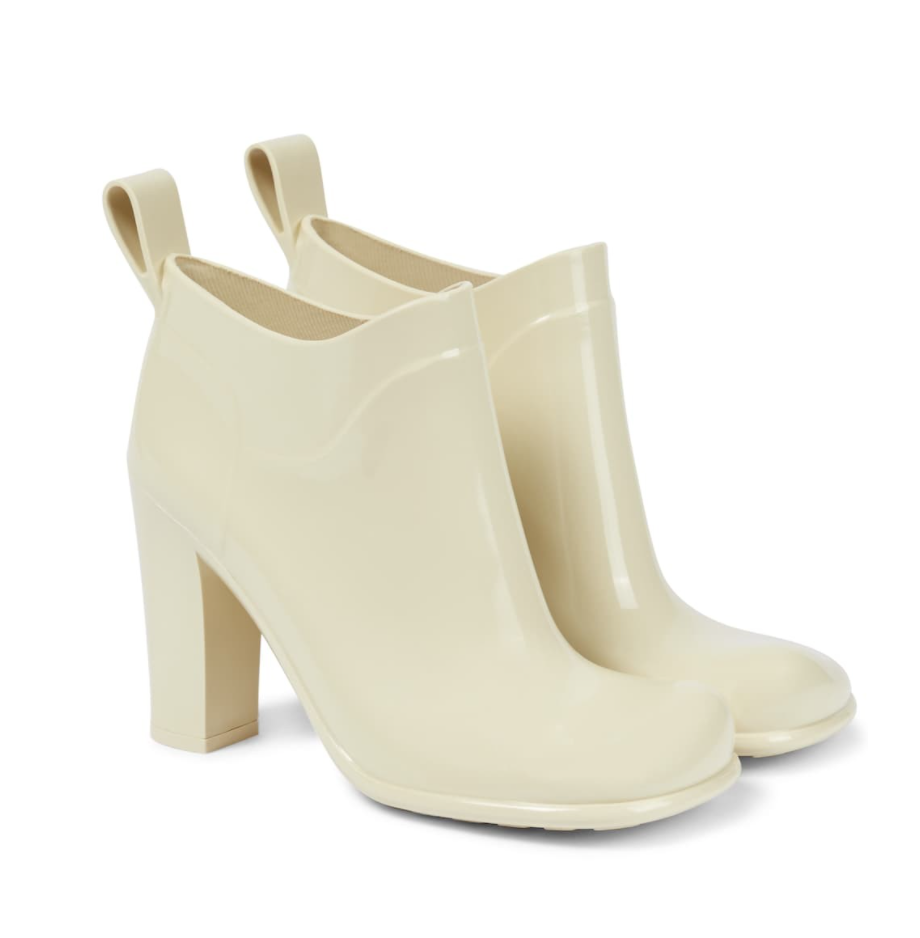 heeled rain boots bottega veneta luxury rain boots rubber boots