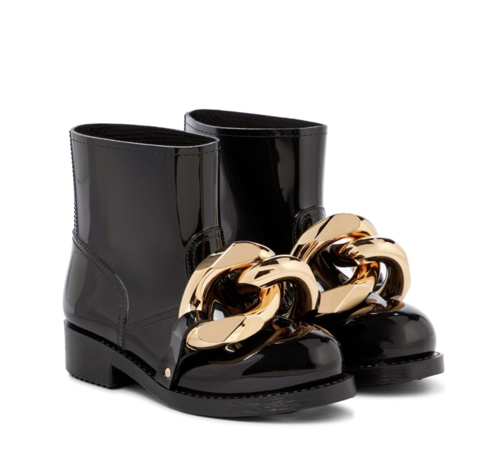 JW Anderson Rubber chain ankle boots rain boots chain detail rain boots