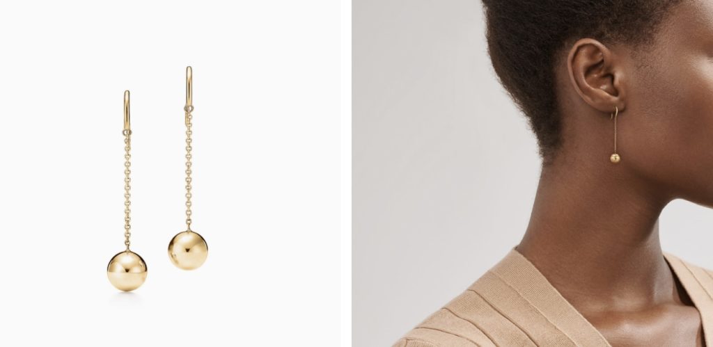 Best designer fine jewelry below $2000 to gift to your loved ones. Tiffany HardWear Ball Hook Earrings