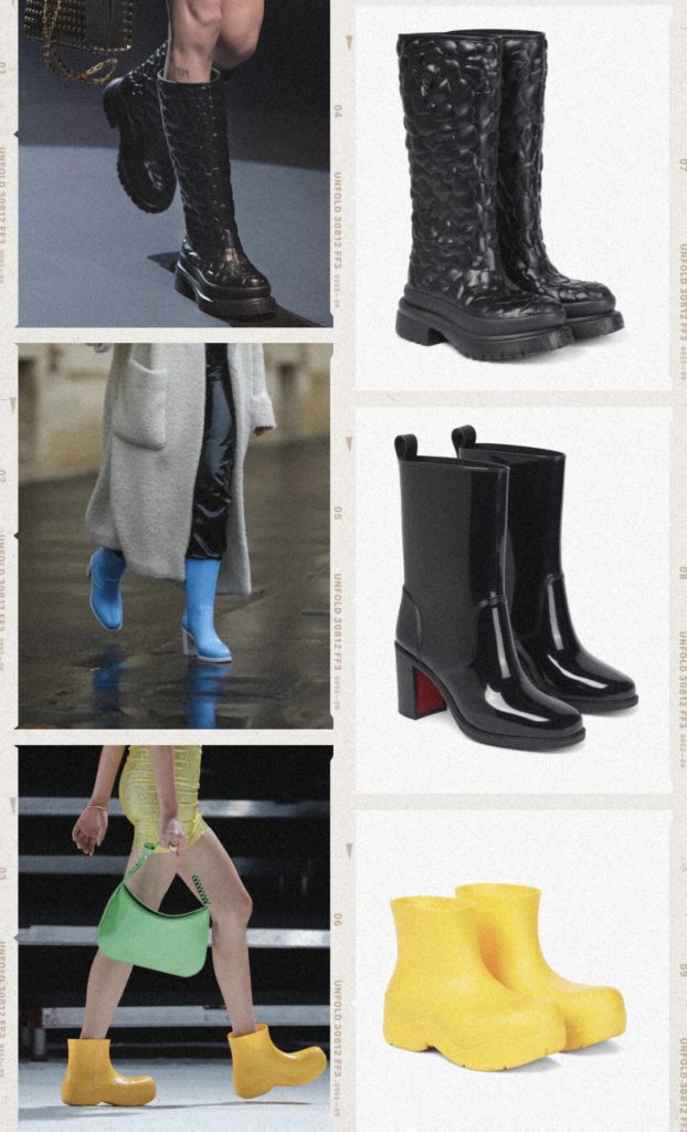 Best luxury rain boots as seen on the runway and the street - Mode Rsvp