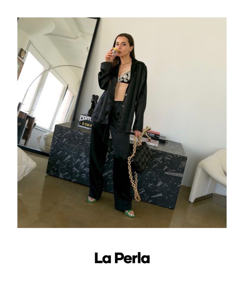 La Perla luxury fashion influencer julia comil French Paris Los Angeles portfolio