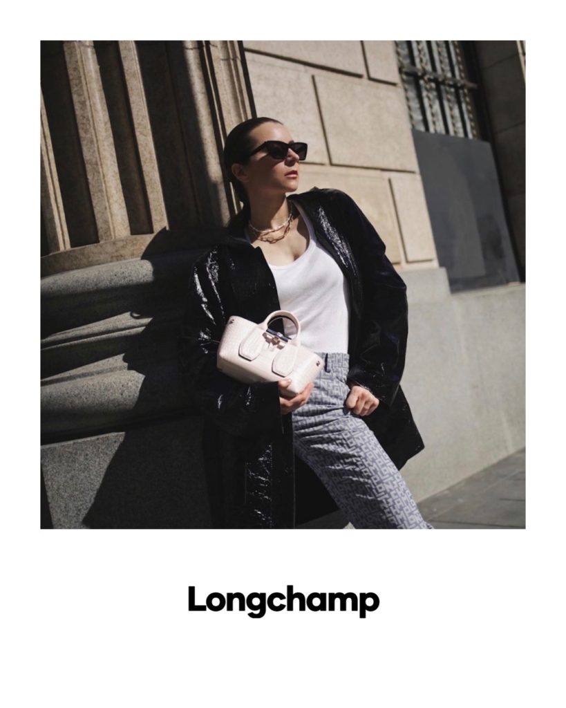 longchamp digital campaign fashion editorial julia comil french fashion influencer portfolio