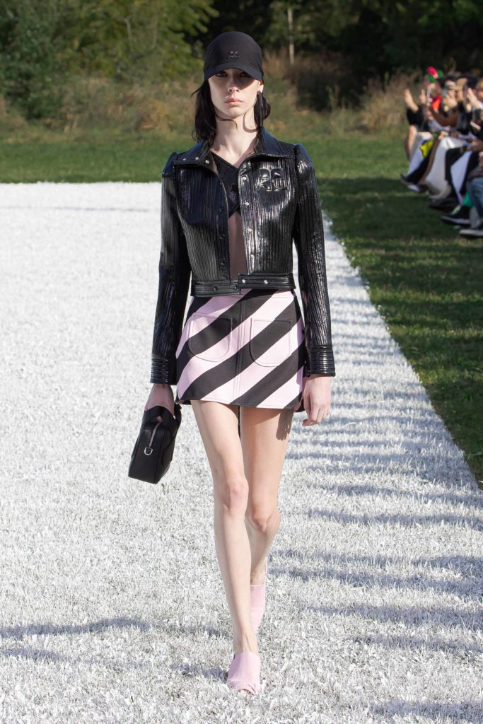 Best Spring Summer 2022 runway trends Courreges stripes Vogue Credit Gorunway paris fashion week