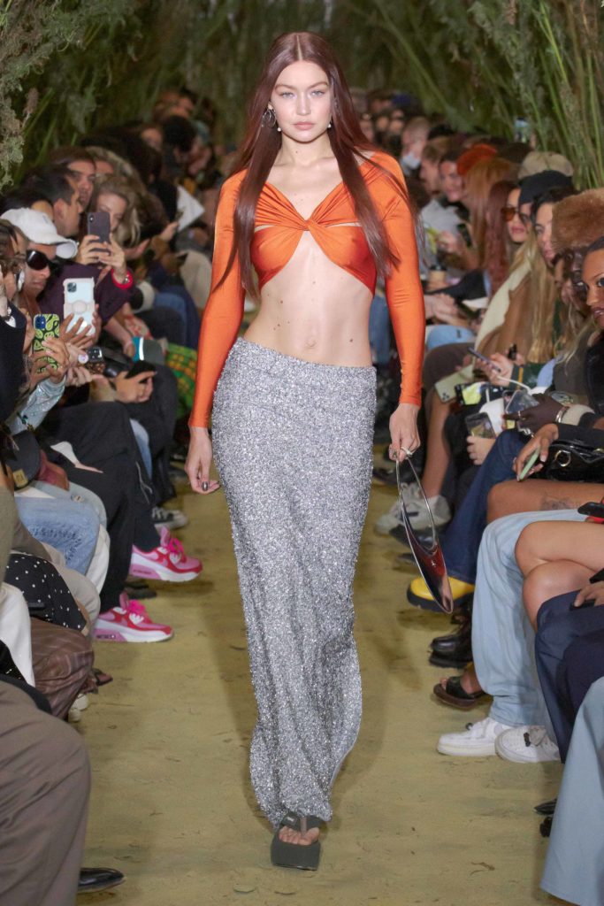 gigi hadid Low Rise Best Spring Summer 2022 runway trends Isabel Marant Vogue Runway low rise skirt worn by Rihanna Paris Fashion Week