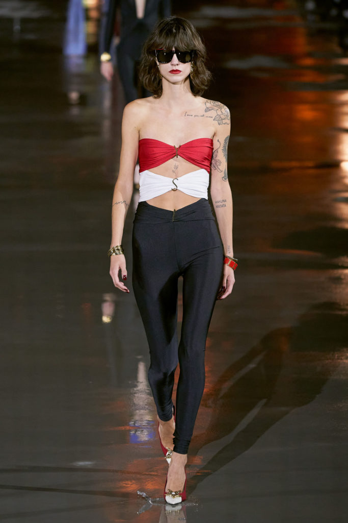 Cut-out Best Spring Summer 2022 runway trends Saint Laurent Vogue Runway cut out paris fashion week
