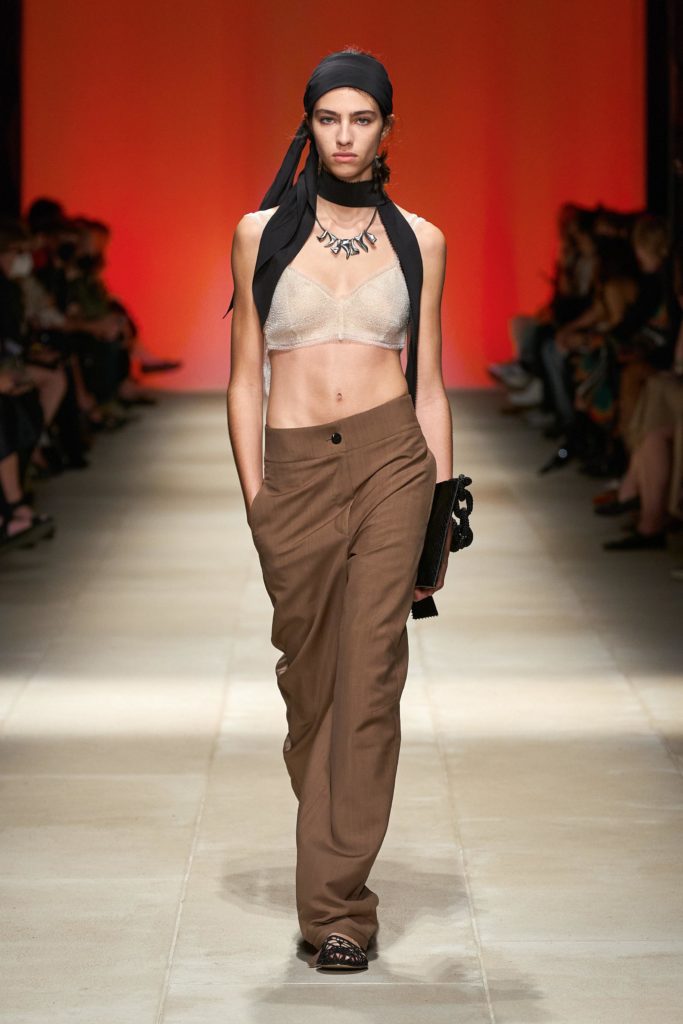 Low Rise Best Spring Summer 2022 runway trends Salvatore Ferragamoi Vogue Runway low rise skirt
