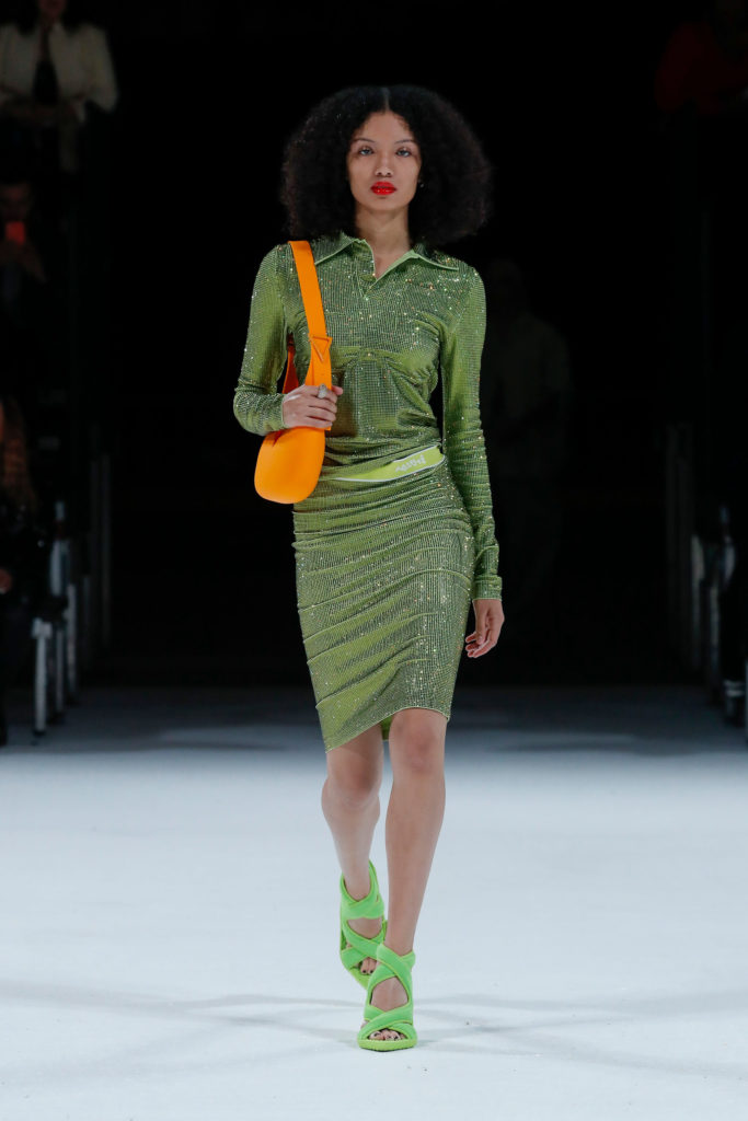 Best Spring Summer 2022 fashion trends from the runway glitterati glitter lamé iridescent Bottega Veneta Vogue Credit Detroit