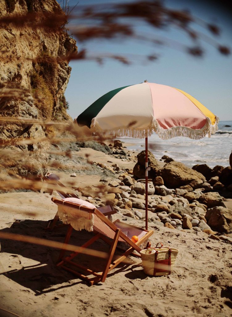 Business and pleasure boho chic beach umbrella and boho chic beach chairs
