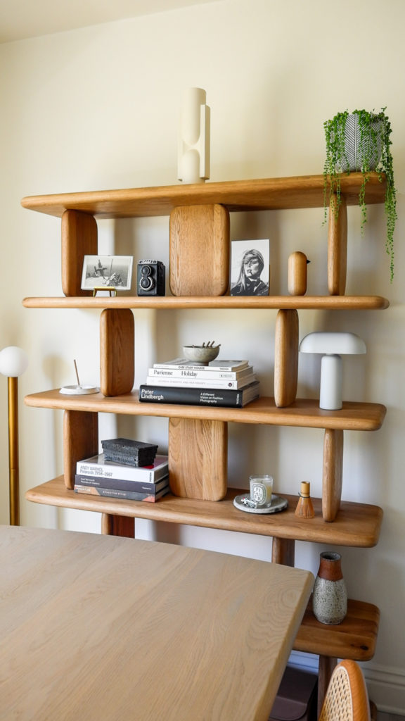 Lulu and Georgia furniture review: organic bookcase, scultural bookcase, minimal bookshelf, modern display bookshelf