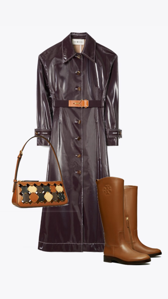 Coats bags and shoes to get at the Tory Burch sale - Best of Tory Burch sale coated trench patchwork bag and riding shoes