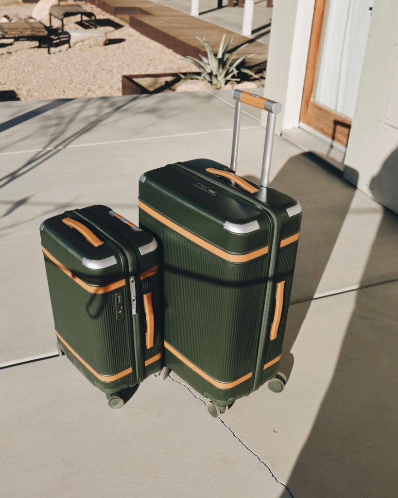 premium suitcase with a retro design