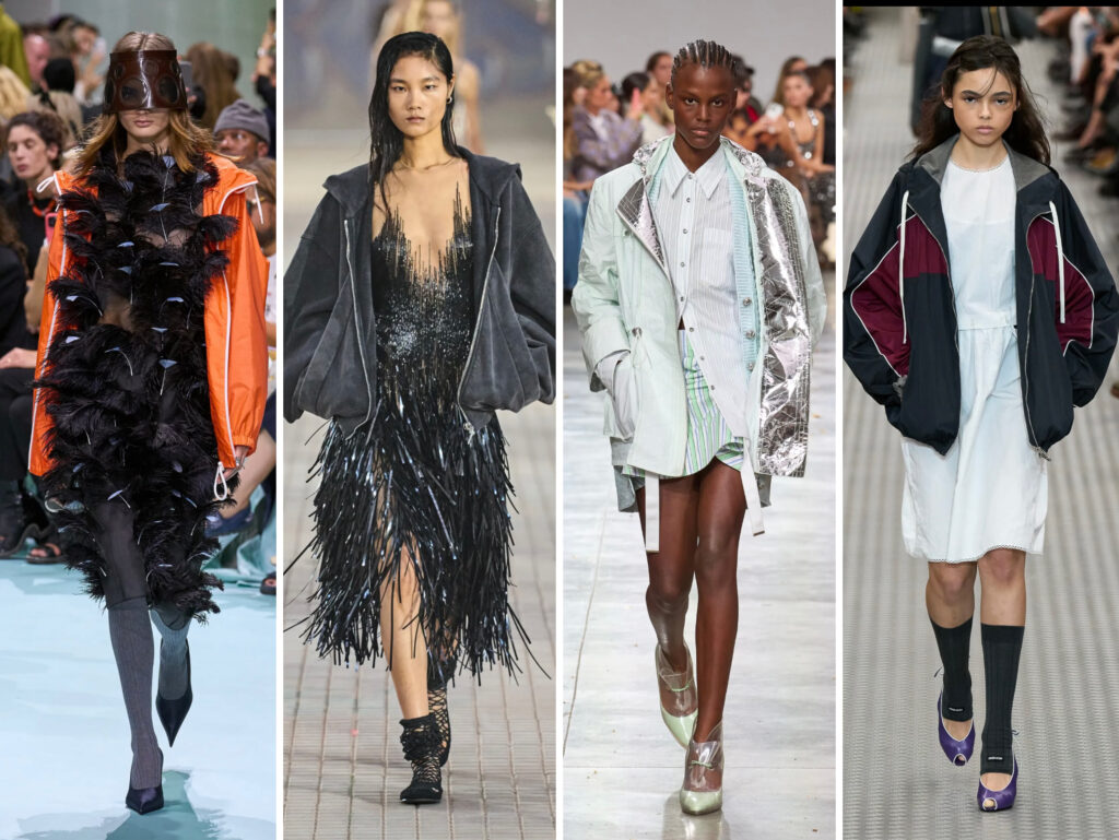 Best of Spring 2025 runway trends Sport jacketc Spring Summer 2025 Prada, The Attico, Rabanne, MiuMiu