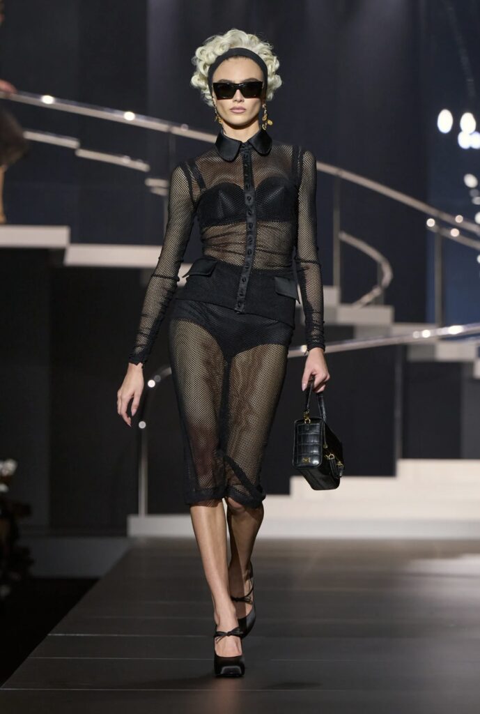 SS25 Sheer layers best of fashion trends 2025 Dolce & Gabanna