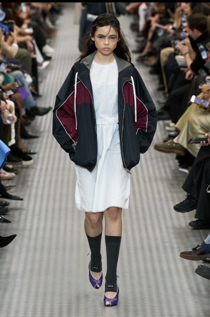 Best Spring Summer 2025 fashion trends on the runway sport jacket MiuMiu